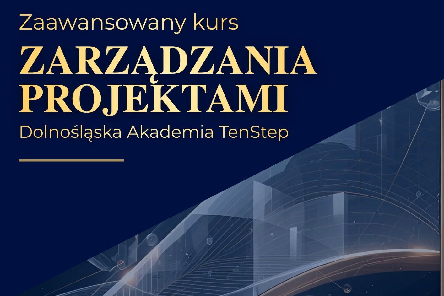 plakat zaawansowanego kursu zarządzania projektami