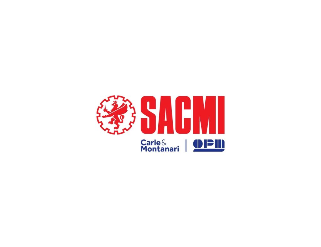SACMI, Carle & Montanari i OPM - logotypy.